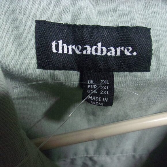Threadbare Men's 2XL Short Sleeve Button Down Shirt - Picture 4 of 7